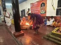 Purnahuti and Pujana by HH Swamiji at Shri Vishveshwara Venugopala Temple; Paduka Pujana (14 Feb 2026) Pictures Courtesy of Shri Shriram Shirali
